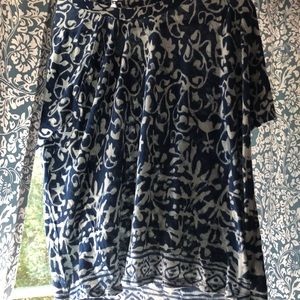 Printed blue shirt